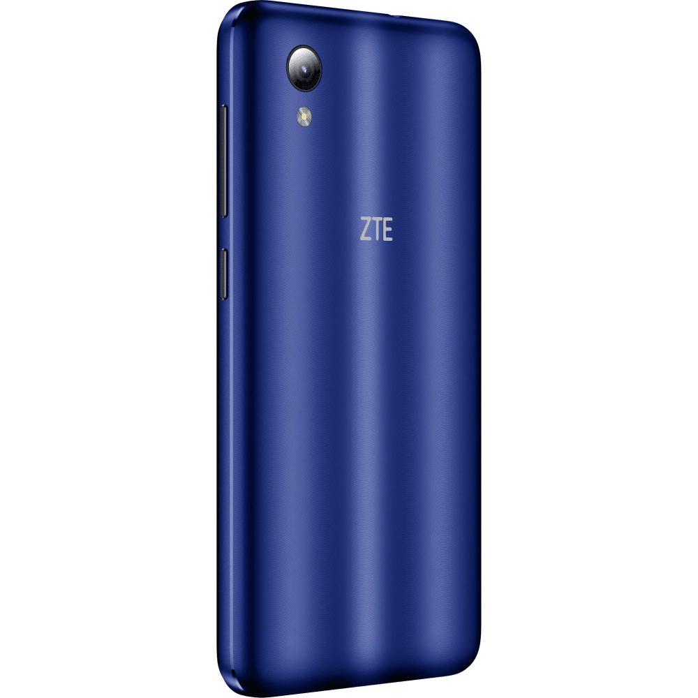 ZTE Blade L8 Blue, 5'' 18:9 960x480, 1.3GHz, 4 Core, 1GB RAM, 32GB, up to 128GB flash, 8Mpix/5Mpix, 2 Sim, 2G, 3G, BT v4.2, Wi-Fi, GPS, Micro-USB, 2000mAh, Android 9 Pie (версия Go), 143g, 137,1 ммx67,5 ммx10 мм